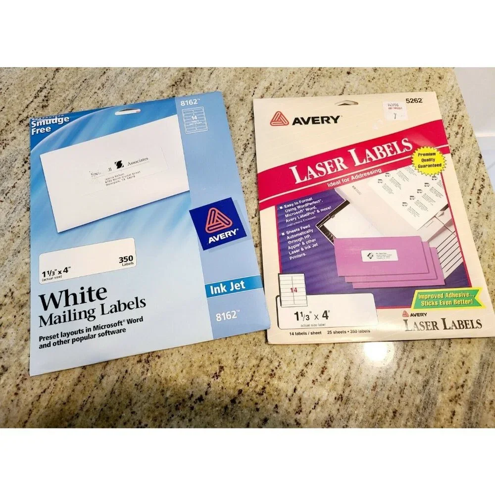 Avery Shipping Address Labels, Laser & Inkjet Printers, 700 Labels, 3-1/3x4